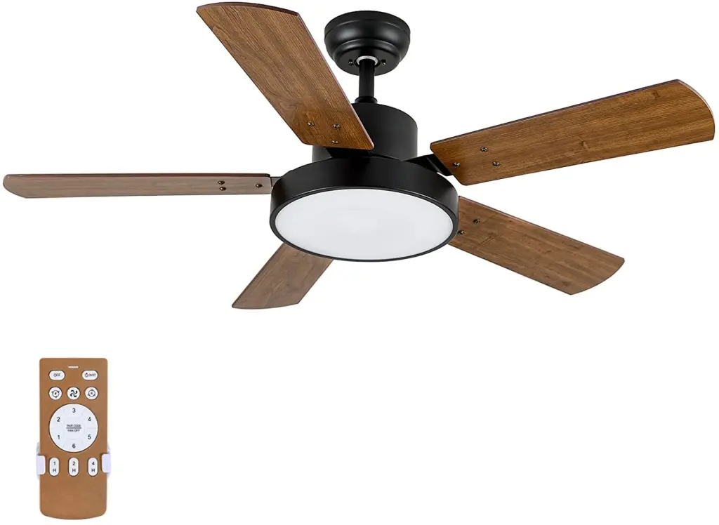 Effortless Deluxe 44 Inch Ceiling Fan LED Light Remote Control w1134dhs