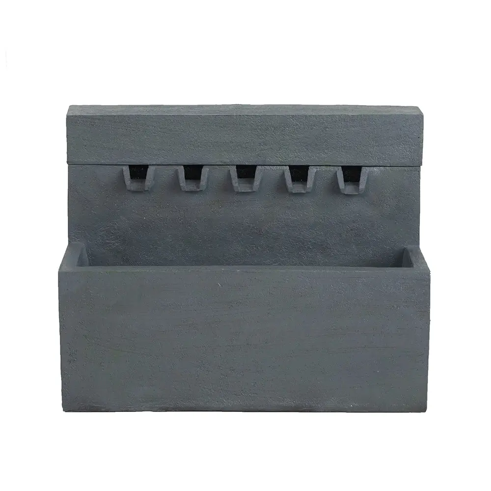 11.8' x 30.7' x 23.6' Decorative Gray Fountain Rectangle Design and LED w2078