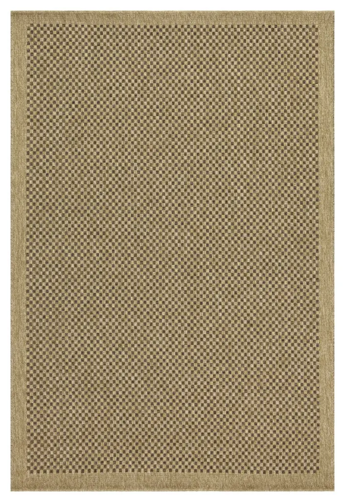 Earth GC NTL1005 Jute Mocha 5'3" X 7'3" Indoor Outdoor Area Rug icona home decor