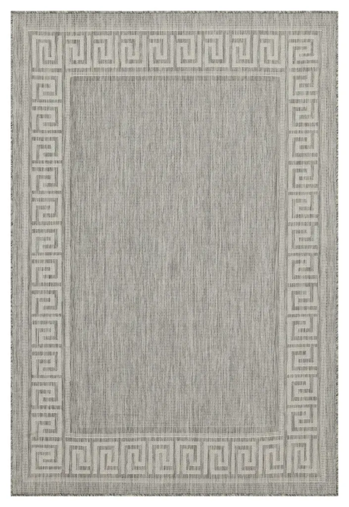 Sunshine Gc Har2003 Silver 5 Ft 3 X 7 Ft 3 Indoor Outdoor Area Rug icona home decor