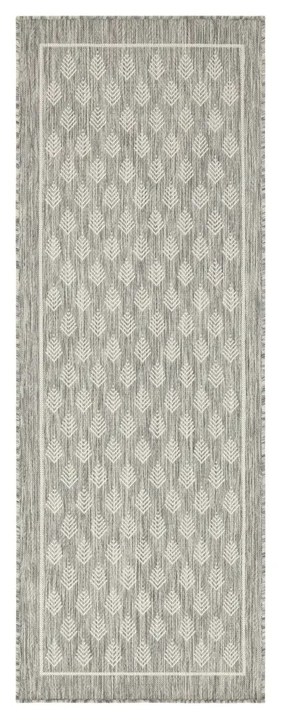 Sunshine GC Har2009 Silver 2 Ft 7 X 7 Ft 3 Indoor Outdoor Rug icona home decor