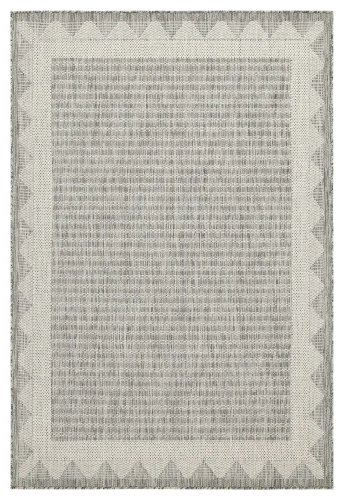 Sunshine GC Har2015 Silver 5 Ft. 3 . X 7 Ft. 3 . Indoor Outdoor Area Rug icona home decor