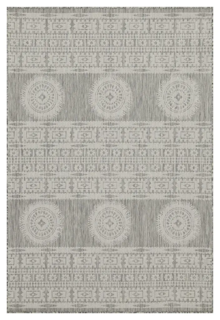 5 Ft 3 X 7 Ft 3 Sunshine GC Har2024 Silver Indoor Outdoor Area Rug icona home decor