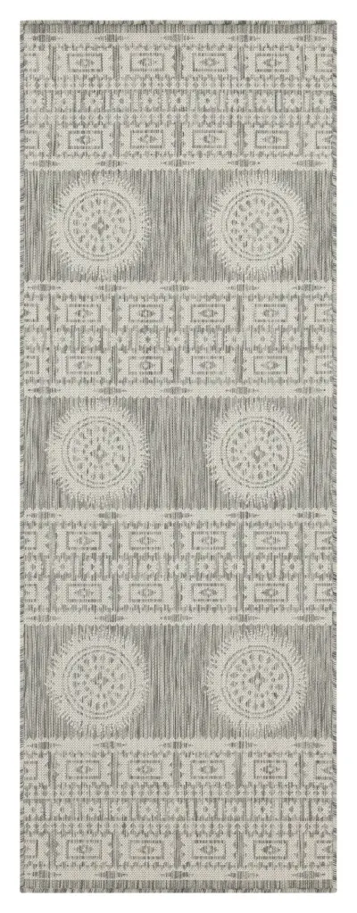 Sunshine Gc Har2024 Silver 2 Ft 7 X 7 Ft 3 Indoor Outdoor Area Rug icona home decor