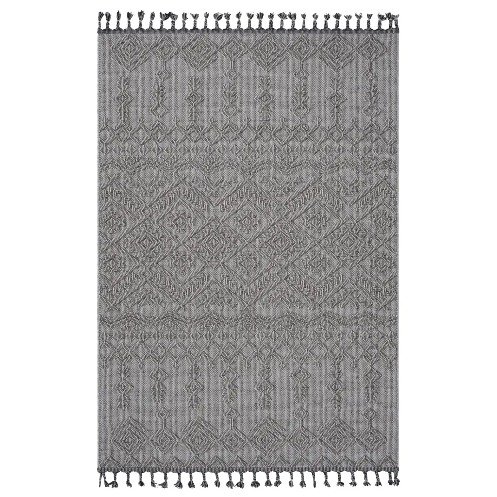 Naar Guros Gatherion 4X6 White Traditional Indoor Outdoor Area Rug naar rug