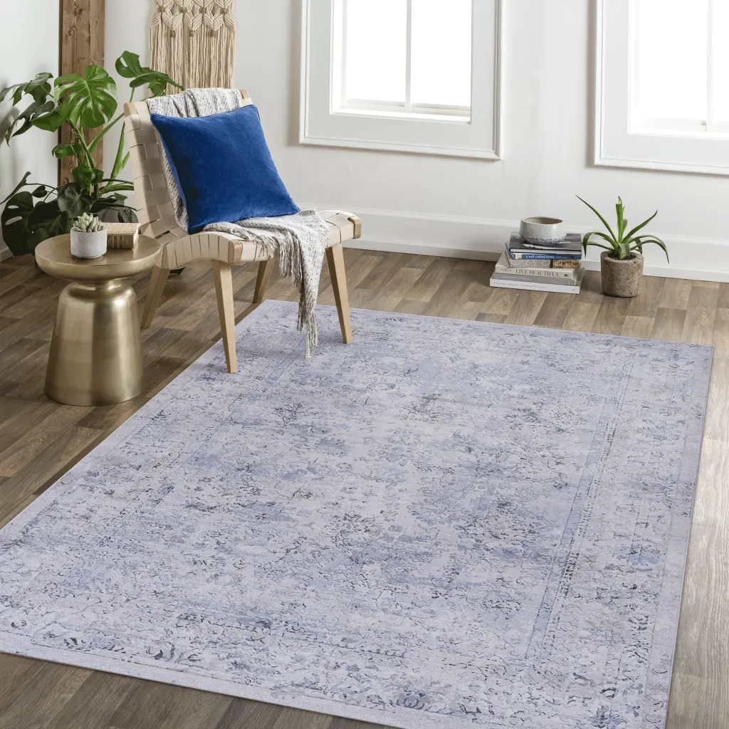 Area Rug 3X5 Washable Low Pile Non Slip Non Shedding Foldable Living Room Bedroom naar rug