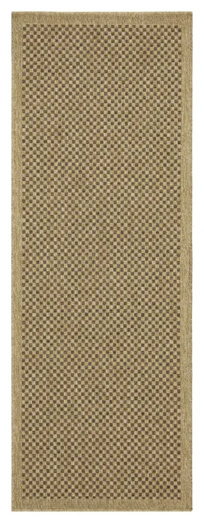 Earth GC NTL1005 Jute Mocha 2'7" x 7'3" Indoor Outdoor Area Rug icona home decor