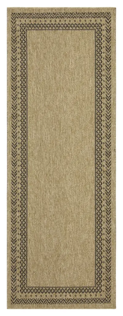 Earth Gc Ntl1006 Jute Black 2 Ft. 7 . X 7 Ft. 3 . Indoor Outdoor Area Rug icona home decor