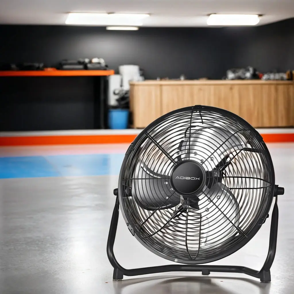 20 Inch 3 Speed High Velocity Industrial Heavy Duty Metal Floor Fan Large Spaces w2815-aoi