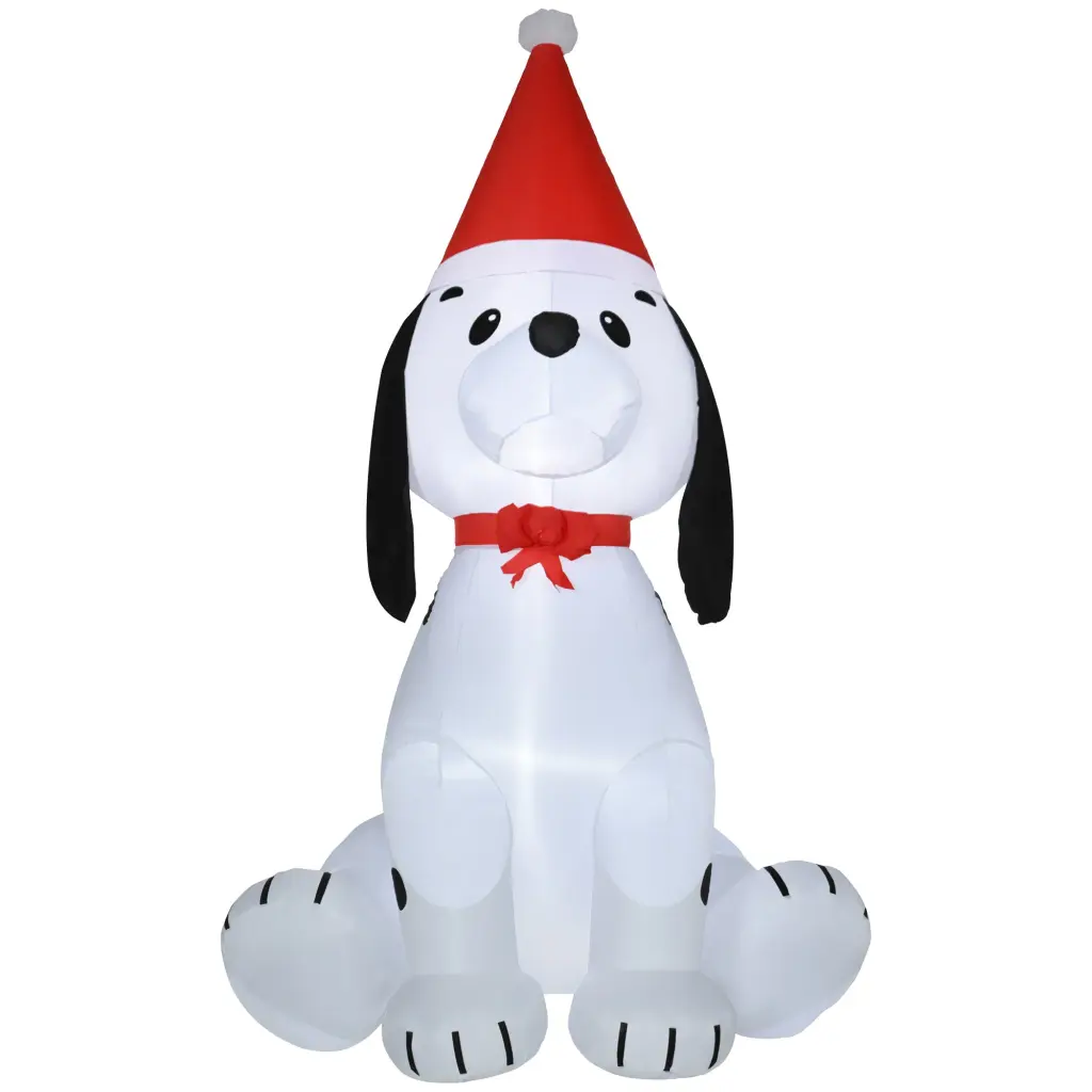 Homcom 6Ft Christmas Inflatables Outdoor Decorations Puppy Dog aosom business