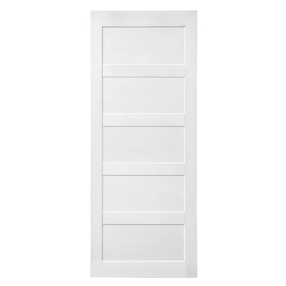 32x84 Inch Five Grid Real Primed Door Slab DIY Panel Door Modern Interior rnb