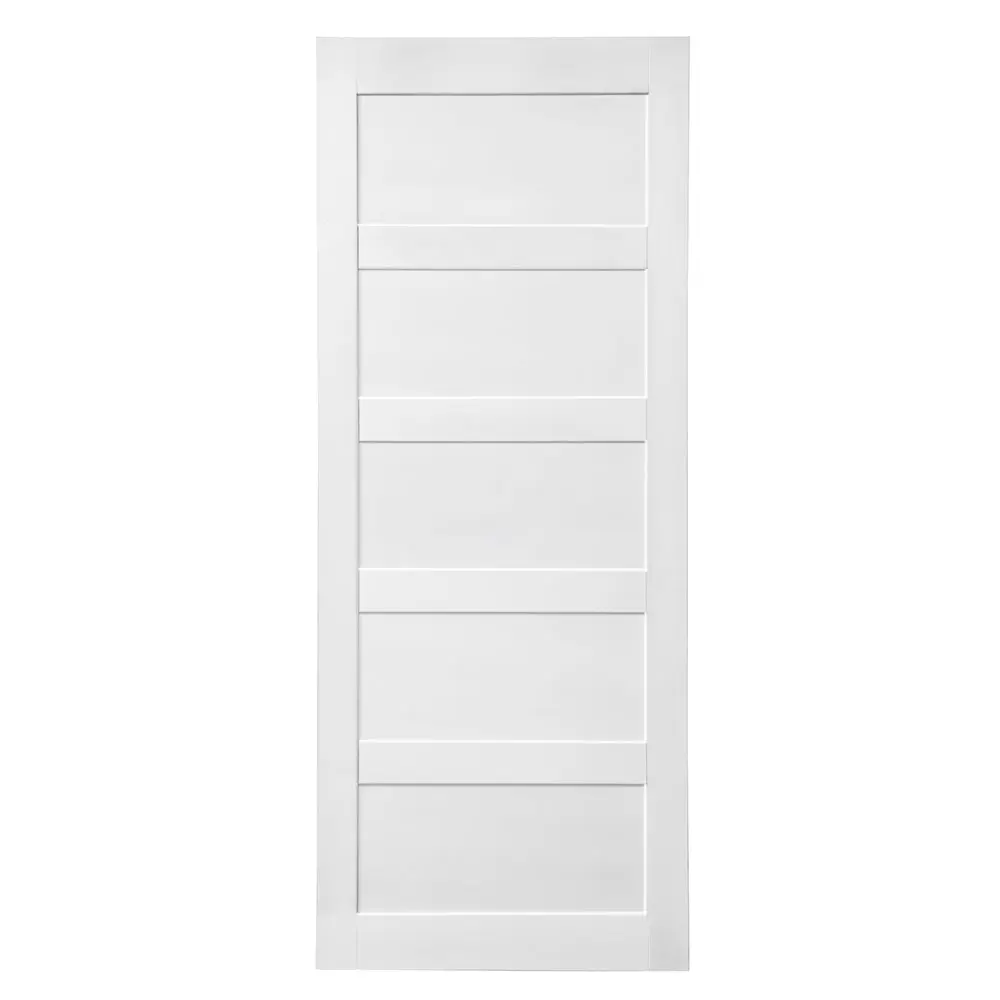 28" X 84" Five Grid Real Primed Door Slab DIY Panel Door Modern Interior rnb