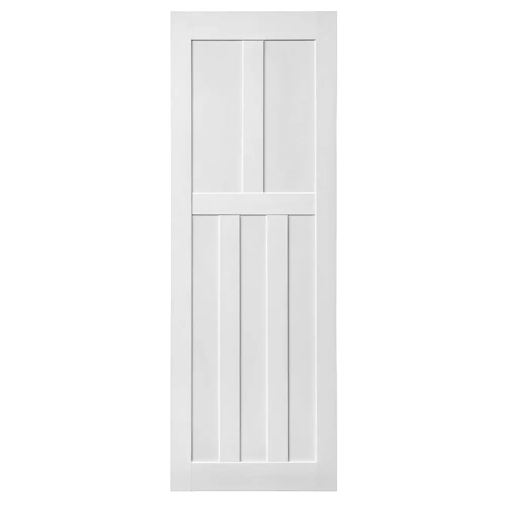 28 X 80 Inch Five Panel Real Primed Door Slab DIY Panel Door Modern Interior rnb
