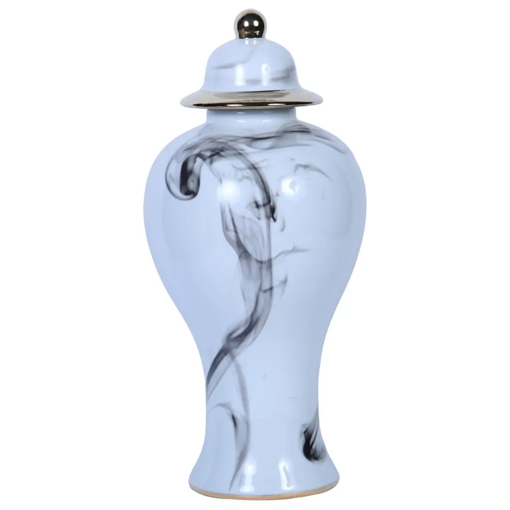 Marble Ceramic Decorative Jar Removable Lid Home Decor Storage furnings
