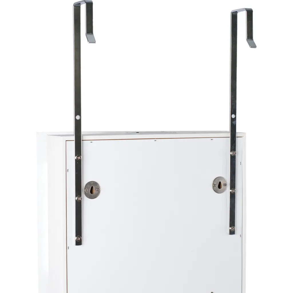 Full Mirror Jewelry Storage Cabinet LED Lighting polka