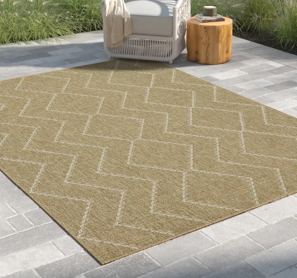 Earth Jute White 7x10 Indoor Outdoor Area Rug Natural Fiber icona home decor