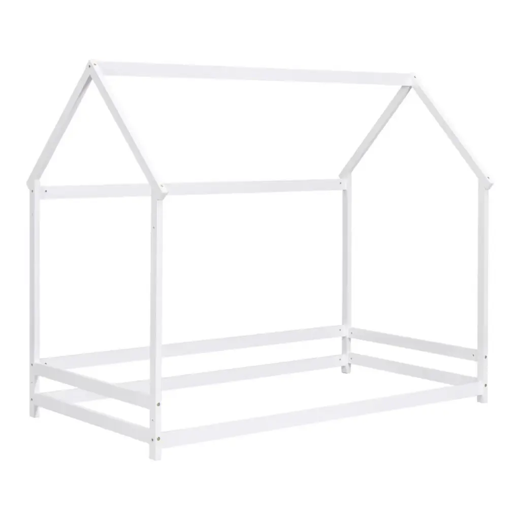 Twin Size Wood Houtilize Bed Storage Shelf and Hanger Kids inspirit