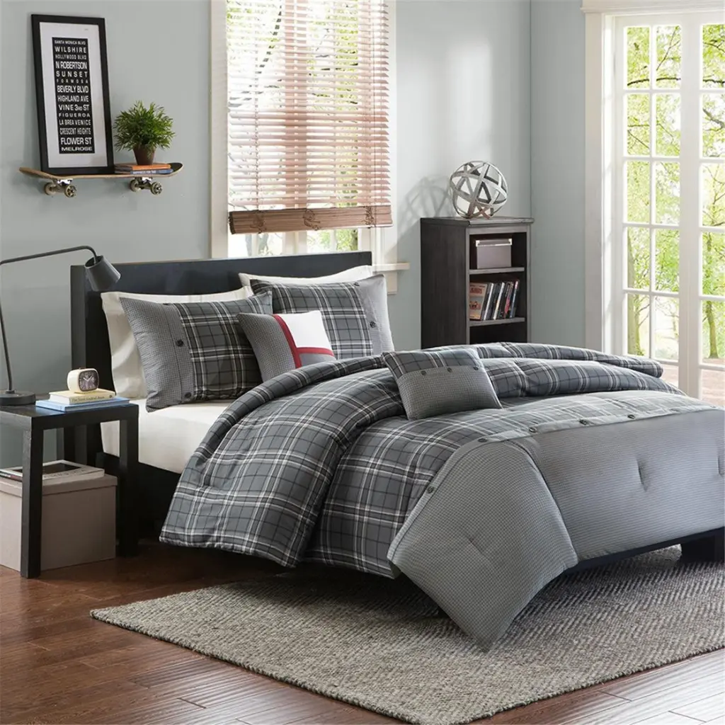 Easeer King Size Multicolor Polyester Bedding Set jla
