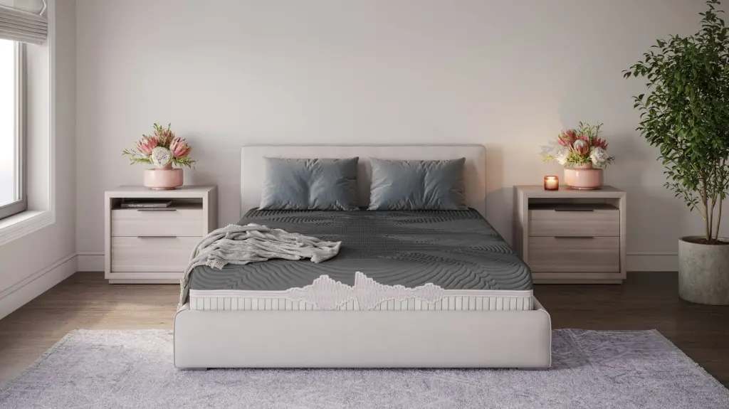 Goodvibesleep Soothe Mattress And Adjustable Base Ease Ensemble King Size Bed Set bridgevine home