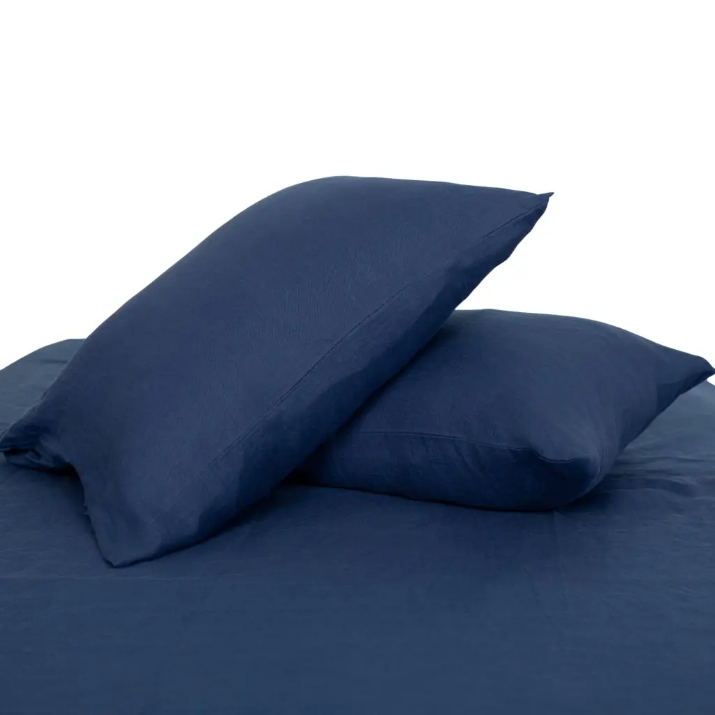King Size Pillow Cases Set 2 Luxury Soft Linen Pillowcases real linen