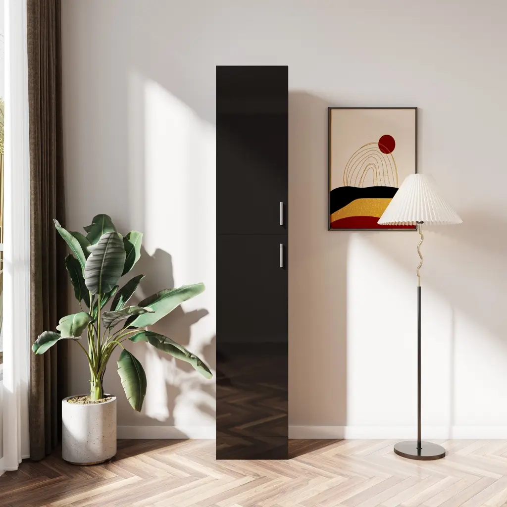 Freestanding Cabinet Inadjustable Shelves And Two Doors Kitchen joysource furniture