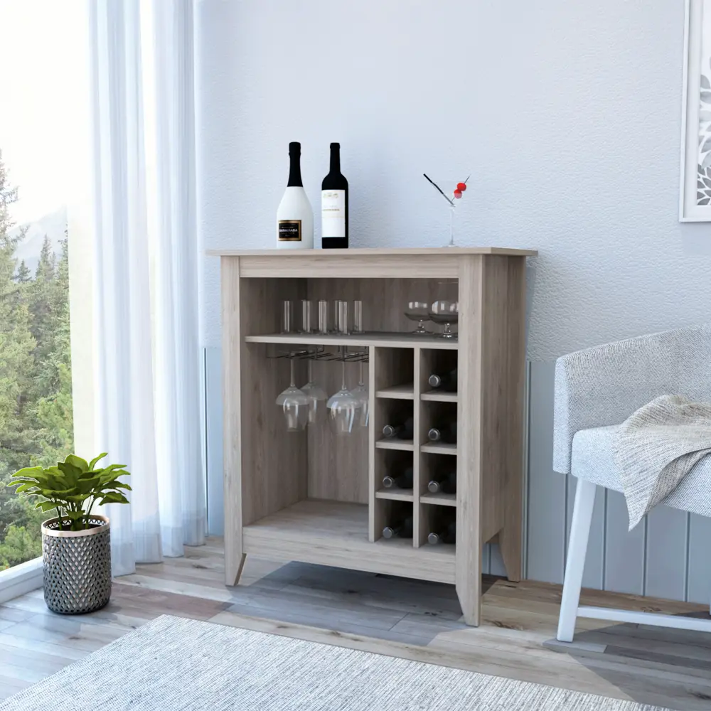 38 Inch Light Gray Bar Coffee Cart Kitchen or Living Room rta mubles colombia