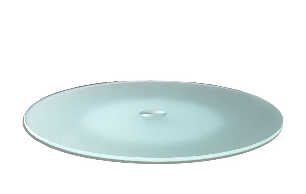 Avenue Lazy Susan Round Pearl Silver White Tempered Glass Kitchen Turntable Organizer steve silver furniture