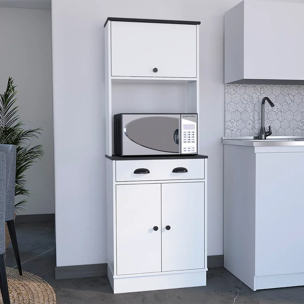 Tampa Kitchen Pantry Drawer and 2 Cabinets Multicolor Finish tuhome