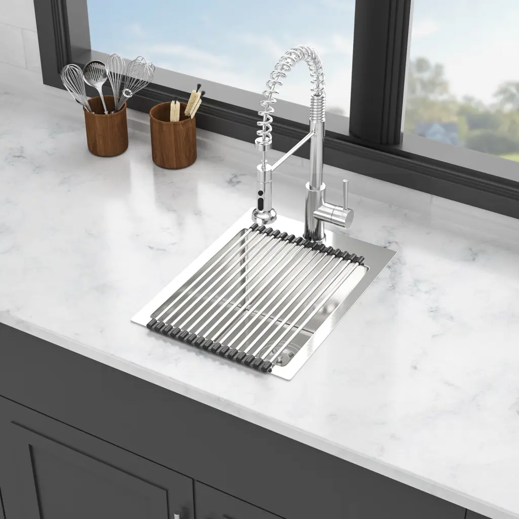 Stainless Steel Drop Kitchen Sink 15x20 Inch Topmount 16 Gauge lordear
