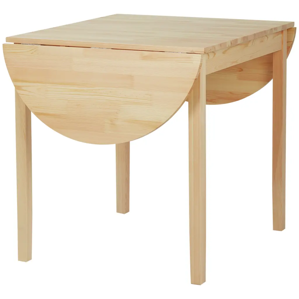 55 Inch Solid Wood Kitchen Table Drop Leaf Tables Small Spaces Folding aosom business
