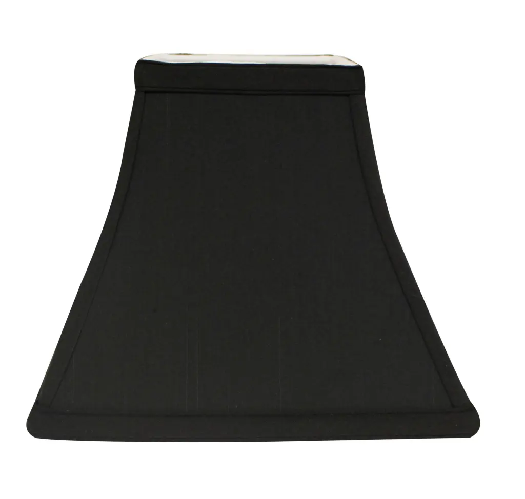 Slant Square Bell Hard Support Lampshade Bulb Clip Black White alabama lamp shades