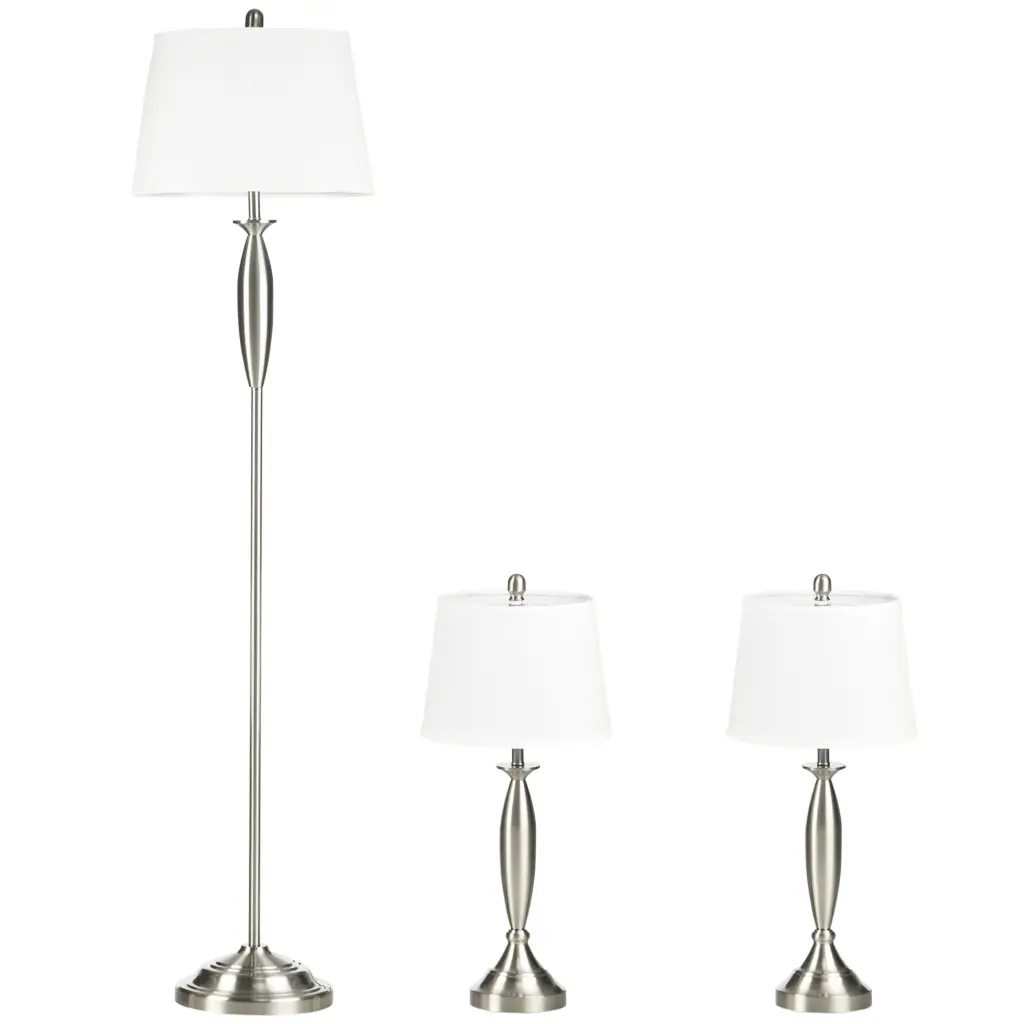 Homcom Boho Desk Lamp and Floor Lamps Set 3 Living Room aosom business