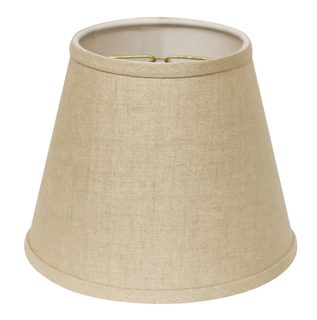 Slant Empire Hard Support Lampshade Bulb Clip Heather Gray Linen alabama lamp shades