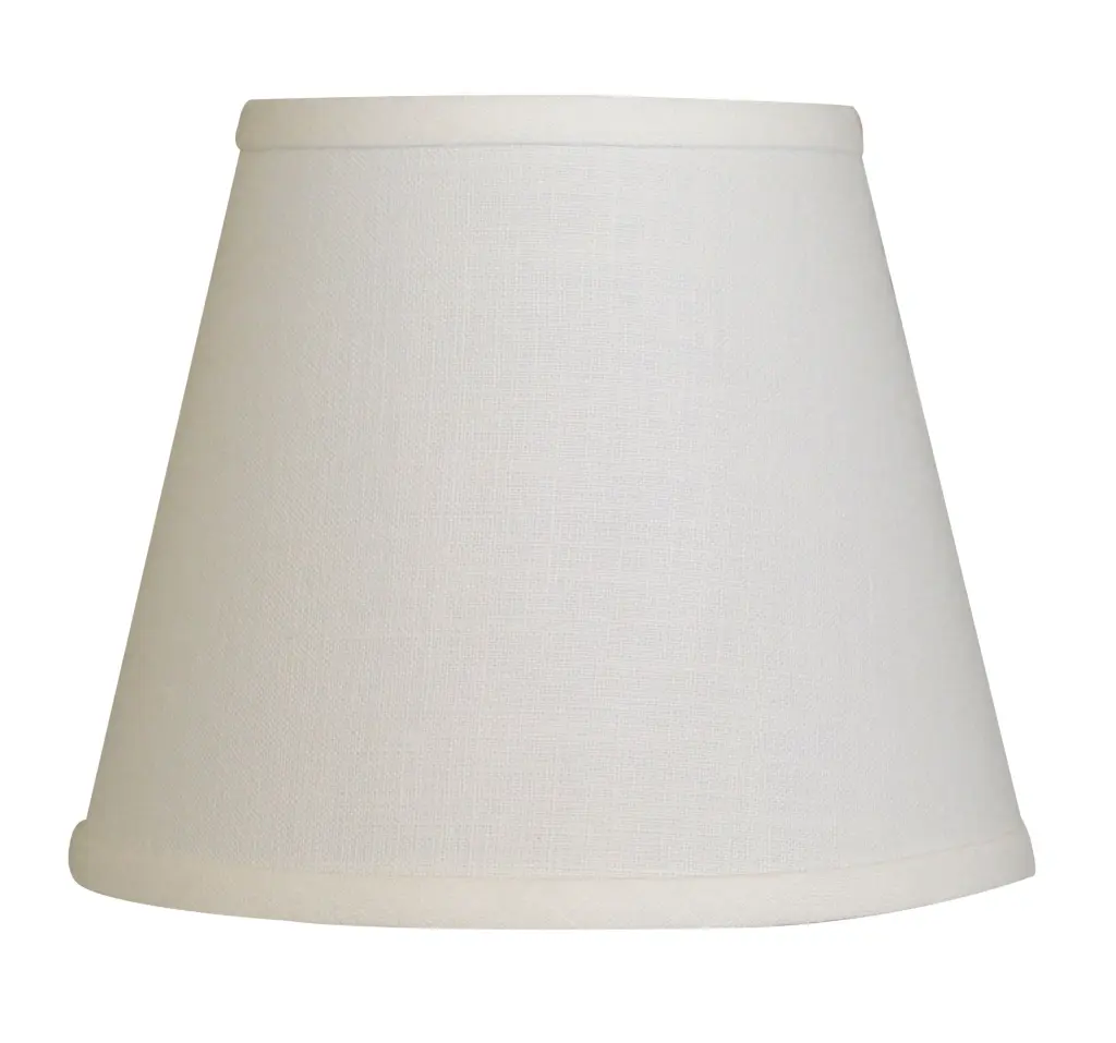 Slant Empire Hardsupport Lampshade Bulb Clip White White Linen alabama lamp shades