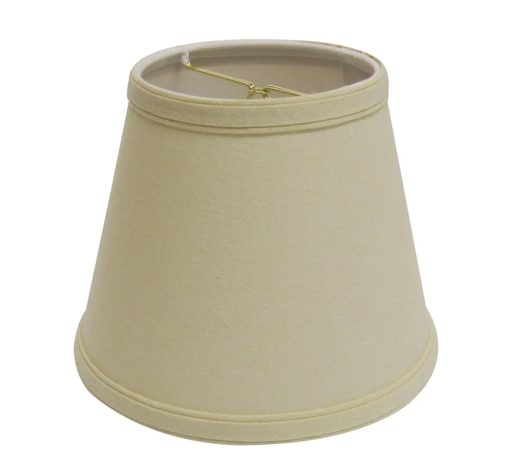 Slant Empire Hardsupport Lampshade Bulb Clip Beige Linen alabama lamp shades