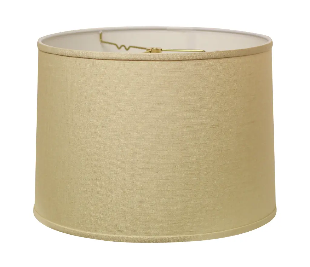 Slant Retro Drum Hardback Lampshade Washer Fitter Beige Linen alabama lamp shades