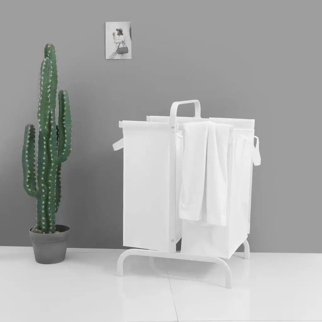 2 Tier Laundry Hamper 110L Large Oxford Clothes Bin Sorter grainbuds-y
