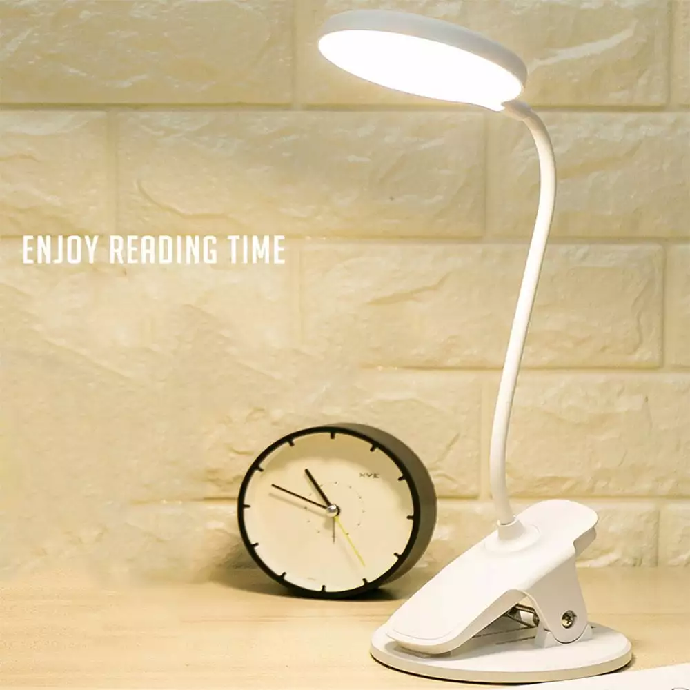 YQSDG LED Clip Desk Lamp Flexible Gooseneck Table Lamp 3 Lighting Modes 3 Brightness Levels Touch Control Memory Function