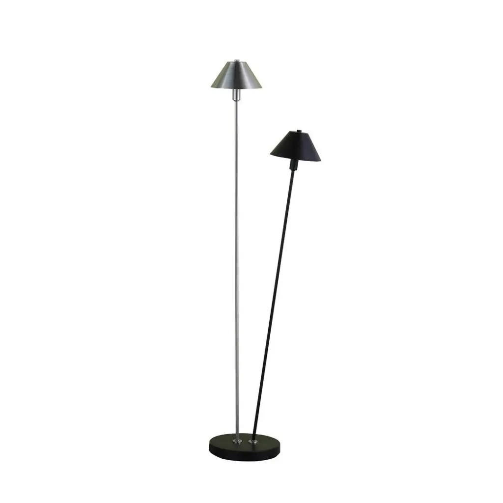 47.5 Inch LED Double G9 Matte Powder Black Silver Redman Brushed Nickel california home