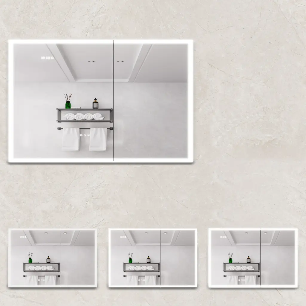 Bathroom Medicine Cabinet Lights 36x24 Inch LED Mirror rnb