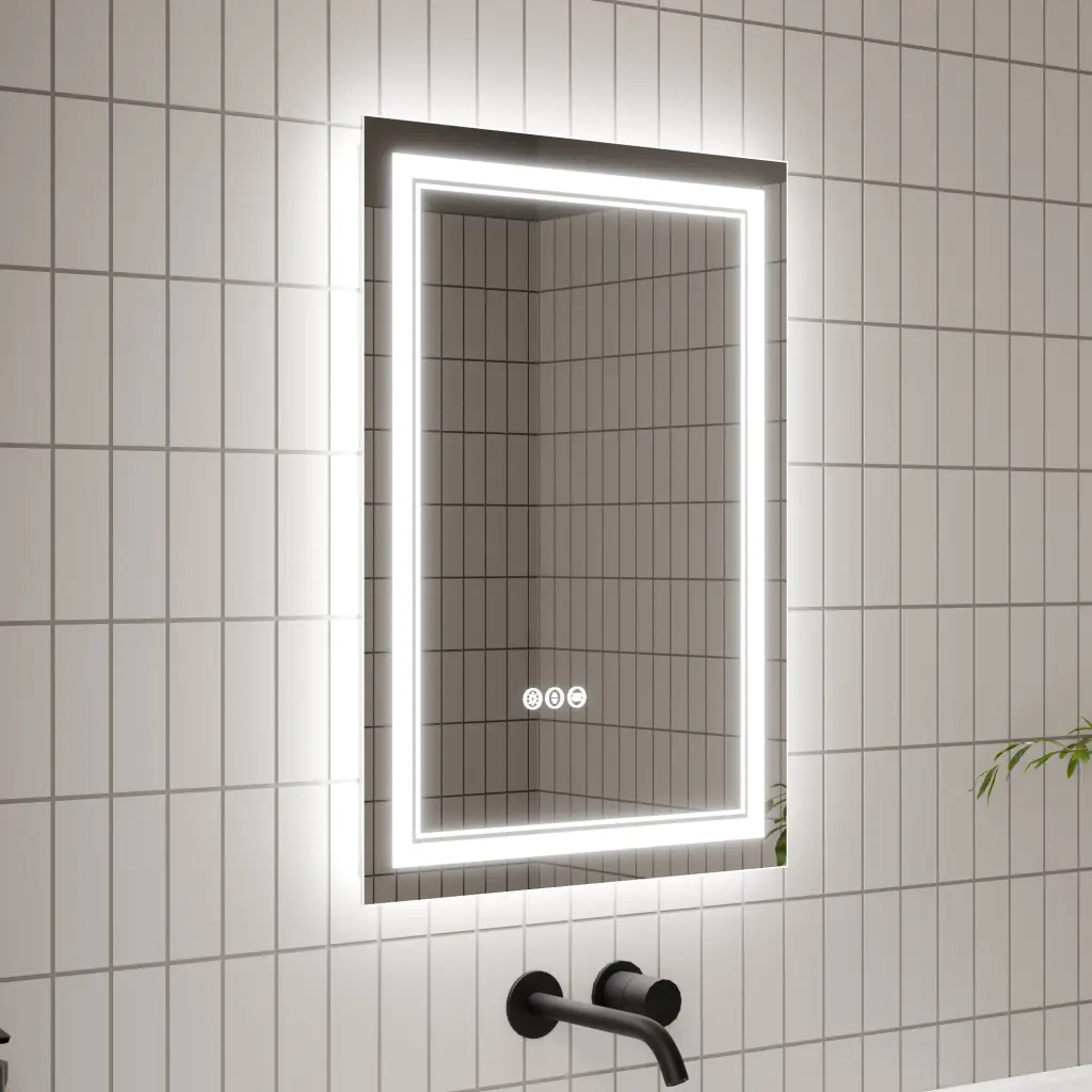 LED Bathroom Mirror 20X28 Inch Bathroom Vanity Mirror Lights global chain solutions