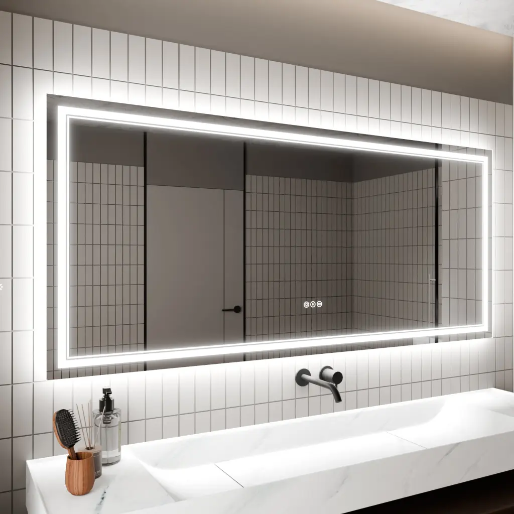 LED Bathroom Mirror 32x72 Inch Bathroom Vanity Mirror Lights Modern global chain solutions