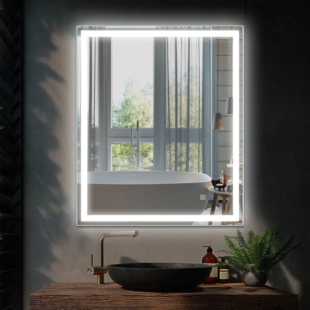 LED Bathroom Vanity Mirror Light 30x36 Inch Anti Fog Dimmable global chain solutions
