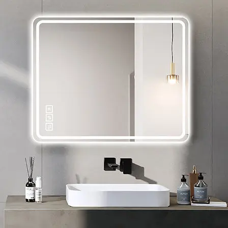 40X32 Inch LED Bathroom Mirror Vanity Mirror Front Lights Wall Mount ld home