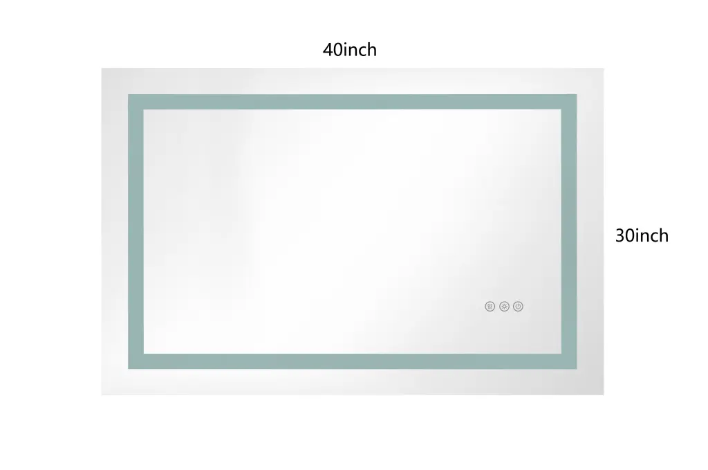 40 X 30 Inch LED Mirror Bathroom Vanity Mirrors Lights Wall Mounted rnb