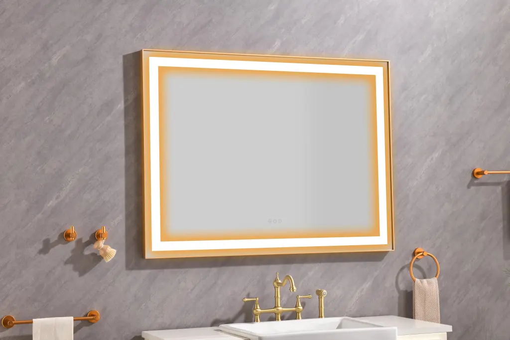 48x36 LED Lighted Bathroom Wall Mounted Mirror High Lumen Anti Fog w928 dongtu group