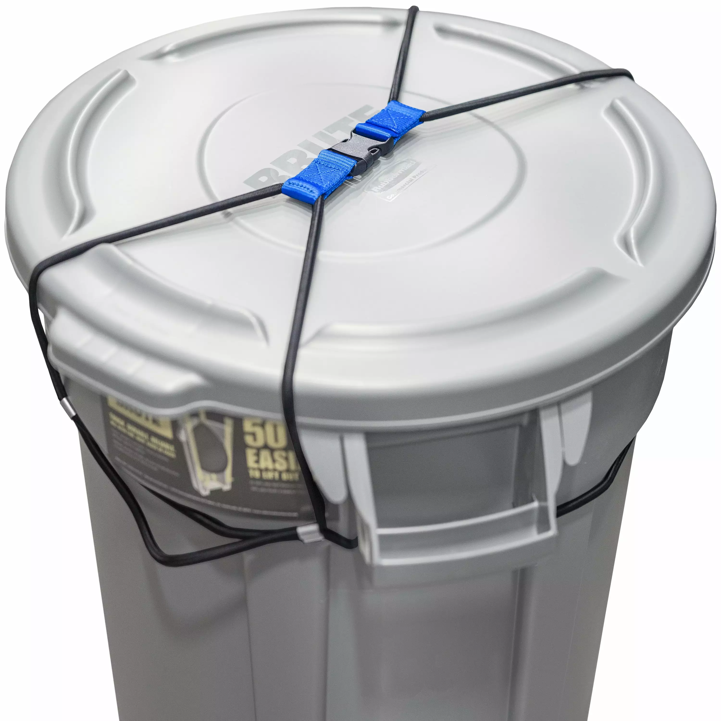 Trash Can Lock Animals/Raccoons. Bungee Cord Heavy Duty Large Garbage Lid Lock Encased