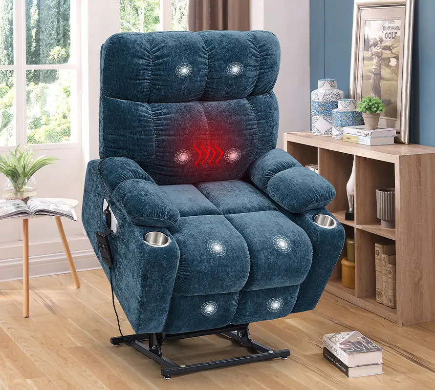 Liyasi Dual Okin Motor Power Lift Recliner Chair Elderly Infinite Positions Remote Control liyasifurnitureco.-ltd.
