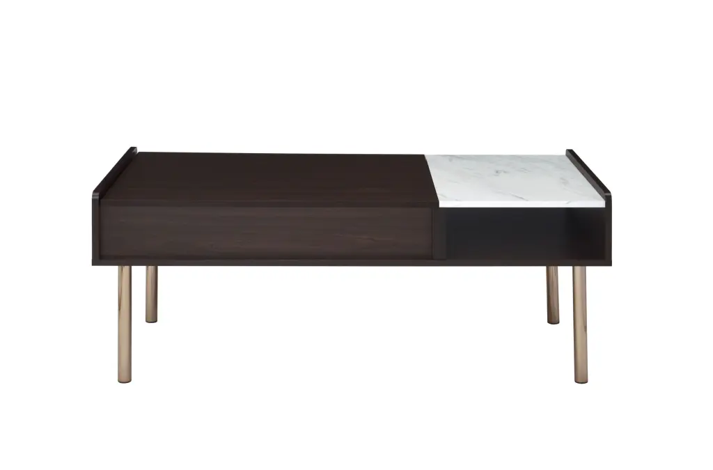 Carrie Lift Top Coffee Table Brown Wood Storage steve silver furniture