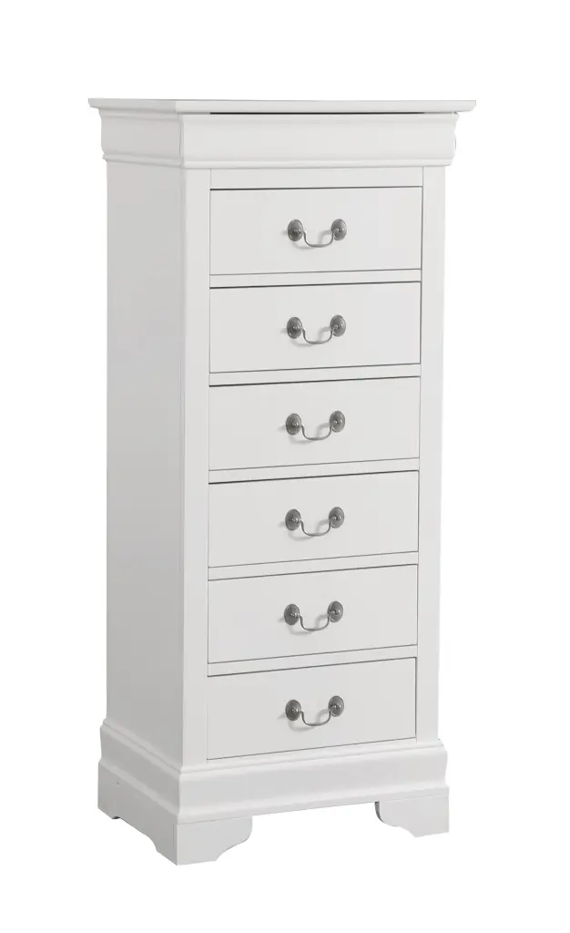 Louis Phillipe G3190 LC Lingerie Chest White Particle Board glory furniture
